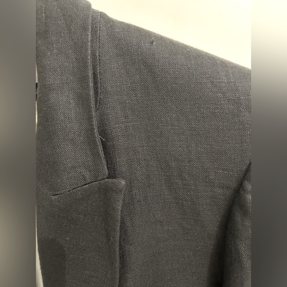 ZARA Linen Blazer with Printed Sleeves XS - Picture 15 of 15